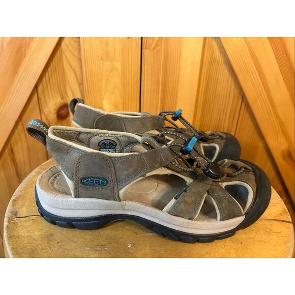 Keen Venice Waterproof Leather Walking Fisherman Sport Sandals Womens Size 6.5 - Picture 1 of 8